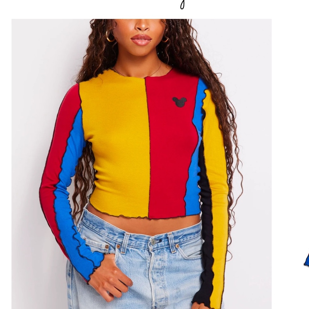 Mickey Mouse Contrast Long Sleeve